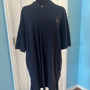 Vintage Ralph Lauren Polo Jeans Co Polo Shirt Navy Men's Size XL USA Flag